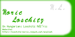 moric loschitz business card